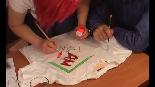 Мастер класс росписи на футбоках. Роспись футболки смотреть онлайн