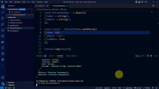 Validação de Schema com Zod e TypeScript смотреть онлайн