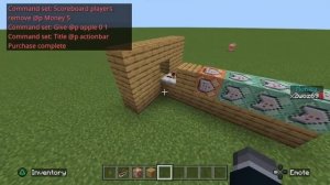 How to make a shop system in Minecraft