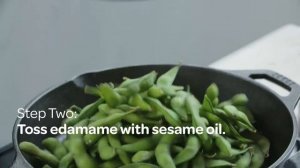 Erase Food Waste: Iron Skillet Charred Edamame With Chili Seed Salt