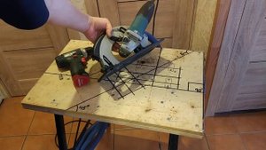 Погружная пила из болгарки своими руками (площадка от паркетки). 12 апреля 2021 г.(1)