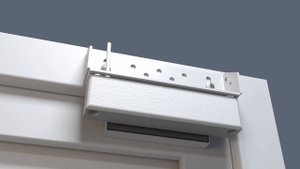 Монтаж электромагнитного замка VIZIT-ML245PL для пластиковых дверей.