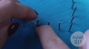 Картина из ниток для новичков ♡ String Art ♡ Подарок своими руками