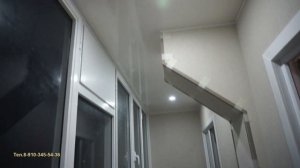 Отделка лоджии ПВХ панель саржа кремовая ВЕК