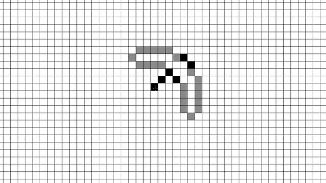 Рисуем Кирку из Майнкрафта По Клеточкам #pixelart | MINECRAFT STONE SWORD смотреть онлайн