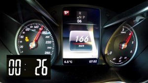 Mercedes GLC220d 4matic 0-100 0-160 0-200 X253