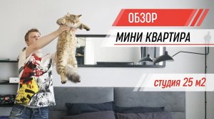 Выжал максимум из студии 25 кв.м. Дизайн в скандинавском стиле. Рум тур.