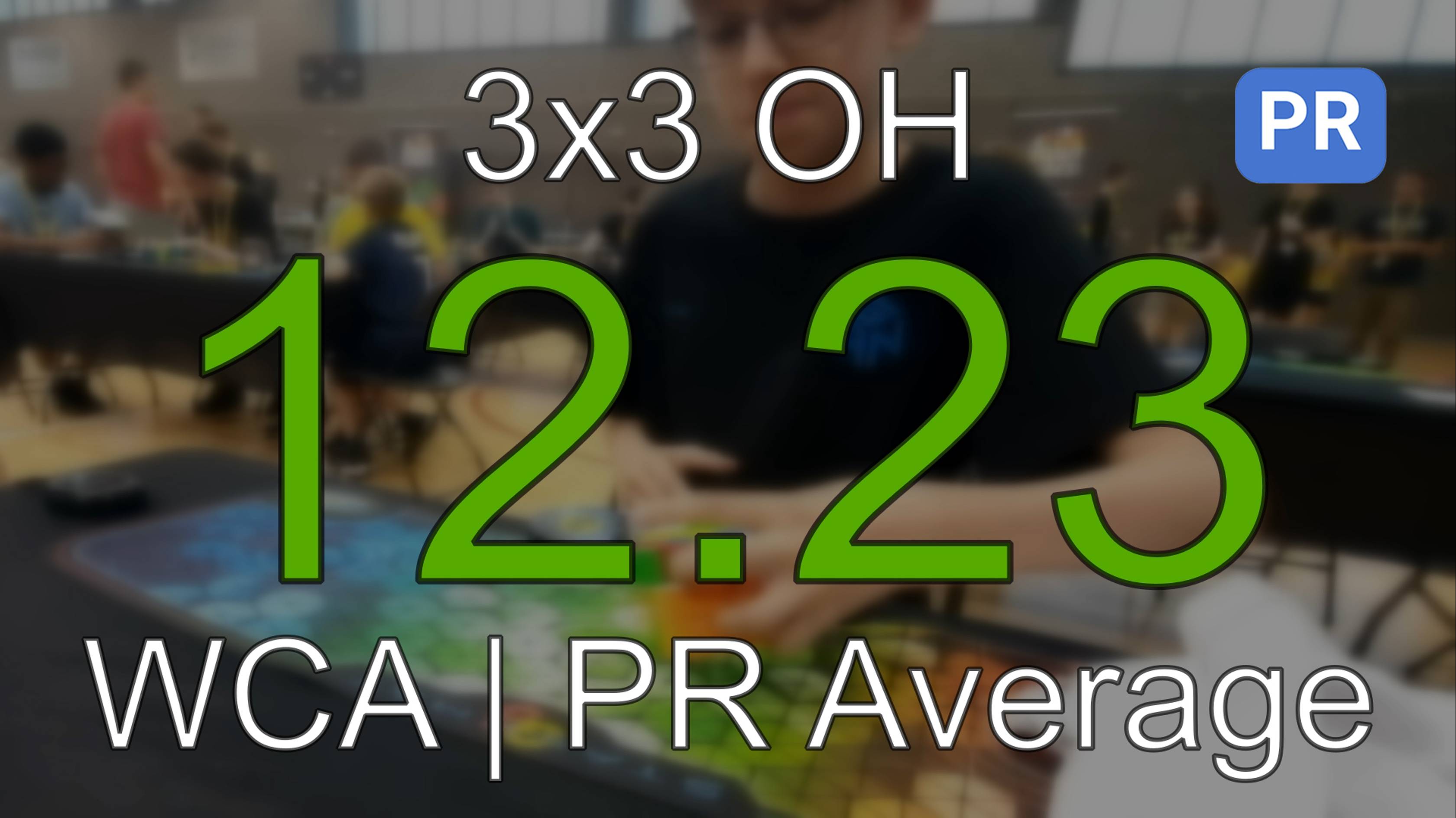 PR [12.23] 3x3 OH Average // Warm Up Portugalete 2024