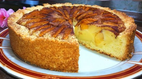 Творожный пирог ? Пирог с творогом и яблоками из песочного теста. Очень простой рецепт.