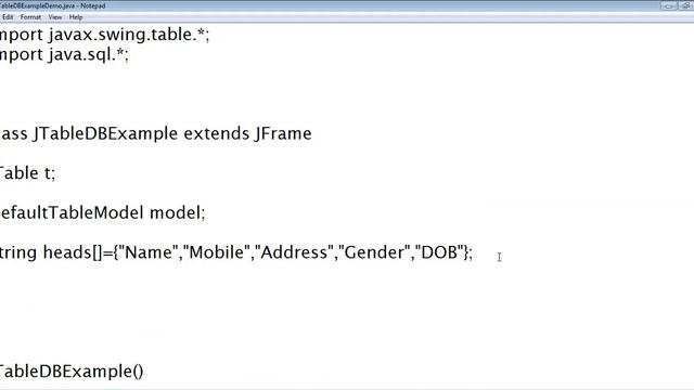 Java Swing - JTable Part 2.1 смотреть онлайн