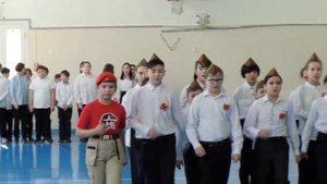 Смотр строя и песни 5-6 классы МАОУ СОШ №15 г  Тобольск 17 02 2023