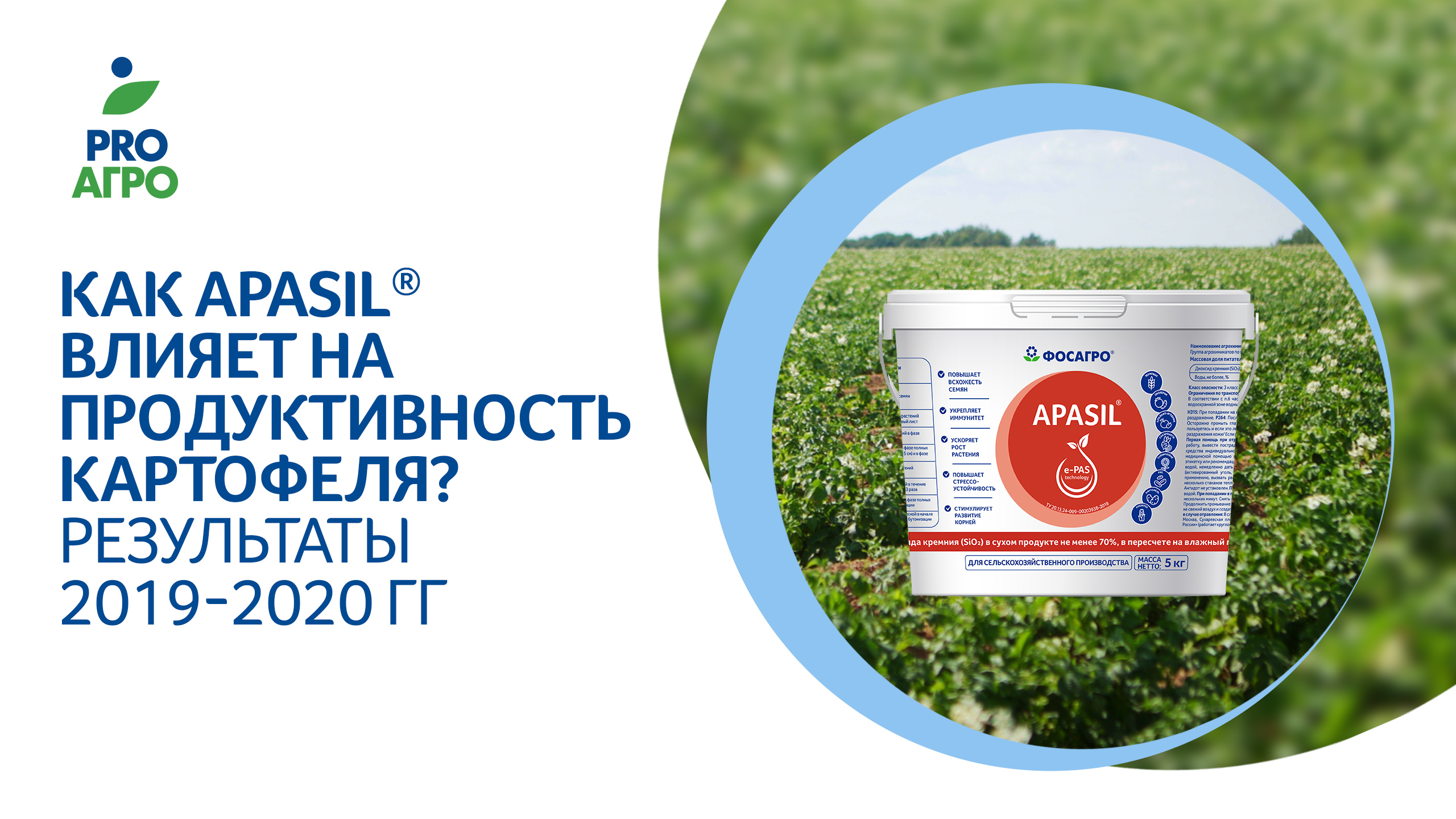 Как ApaSil® влияет на продуктивность картофеля? Результаты 2019-2020 гг.