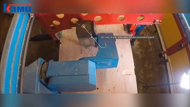 Обработка балок крупного сечения на универсальном центре с ЧПУ Hundegger K2i смотреть онлайн