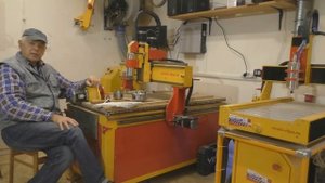 Токарная ось, контроллер и NC studio. Wood CNC machine.