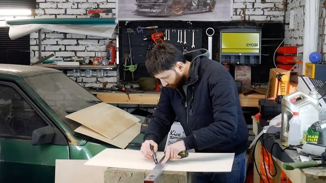 ВАЗ 21099 "Фермер" Изготовление короба для сабвуфера смотреть онлайн