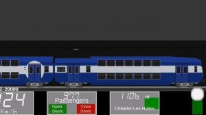 Gameplay sur RER Simulator sur la ligne D de Melun à creil