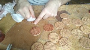 Тонируем оттиск на бересте масляной краской