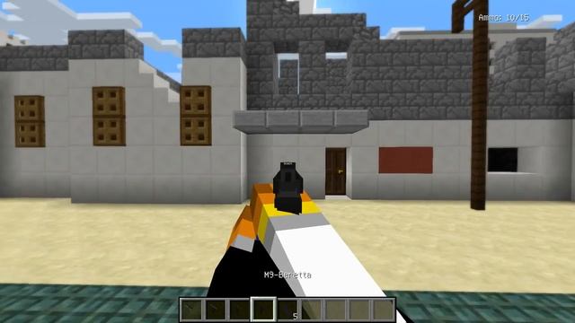 Кс в майнкрафт!(или CoD MW) мод - modern warfare смотреть онлайн