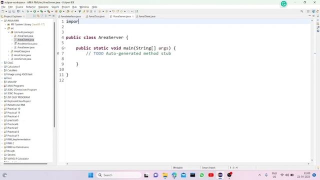 Session 10 : RMI program to calculate area of a circle смотреть онлайн