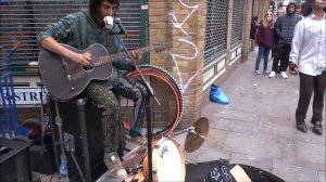 CAM COLE, FARMER FOOT DRUM, THE BEST STREET PERFORMANCE IN LONDON, ELECTRIC GUITAR,