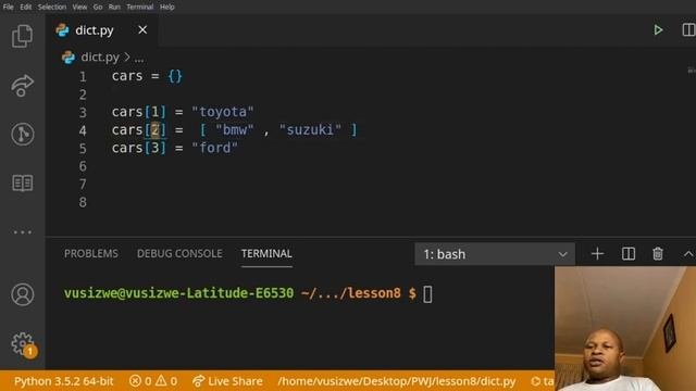 Python Dictionaries