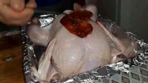 КУРИЦА В ДУХОВКЕ! В кисло сладком маринаде!!