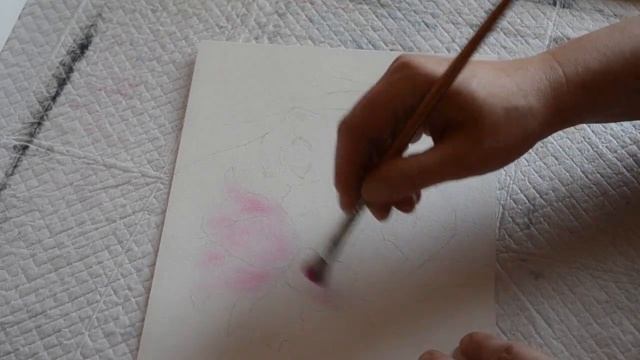 Как использовать старые кисти. Техника сухая кисть. /The technique of drawing a dry brush. смотреть онлайн