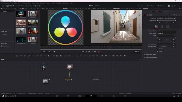 Как расположить текст, картинку или видео на поверхности в бесплатной версии Davinci Resolve