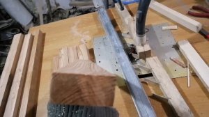 Выравнивание реек фрезером.