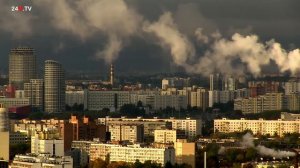 Шум улицы и звуки мегаполиса для медитации. Панорамный вид большого города. Звуки для релаксации