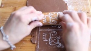 Рецепт шоколадного печенья для скалок с узором