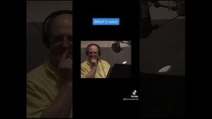 Chris Sanders (Stitch) and David Ogden Stiers (Jumba) Recording for “Lilo & Stitch”