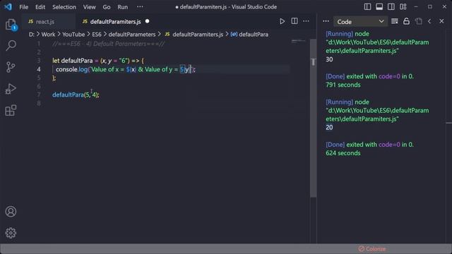 ES6 Default Parameters | Default Parameters | Advanced JavaScript Tutorial in Hindi