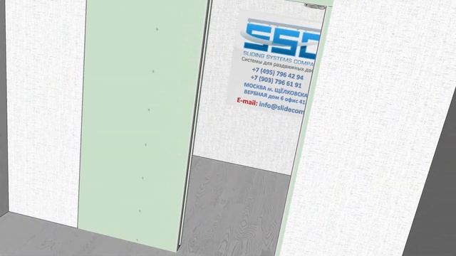 Установка пенала для двери-купе с врезными крепёжными скобами | Sliding ...