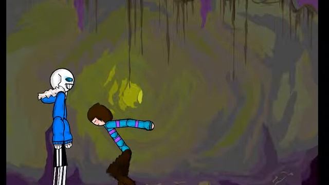 Анимация Санс против Фриск смотреть онлайн