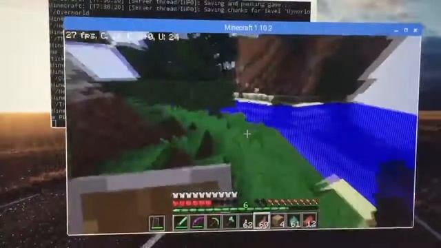 Minecraft 1.10.2 on Raspberry Pi 3 смотреть онлайн