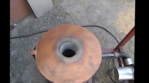 Газовая плавильная печь с нагнетателем для латуни, бронзы, алюминия, меди, дюрали, ЦАМы до 3-х кг.