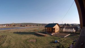 стройка подиума под бассейн на даче (таймлапс)