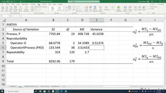 Measurement System Analysis | MSA | Gauge R & R Study | Gauge Capability ANOVA Method | MS Excel смотреть онлайн