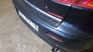 Lancer X. Замена штатного глушителя на прямоточный HKS.