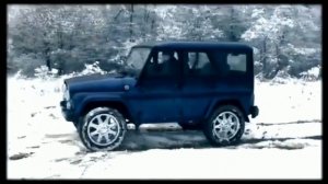 Уаз Хантер. В стоке на 20 колесах