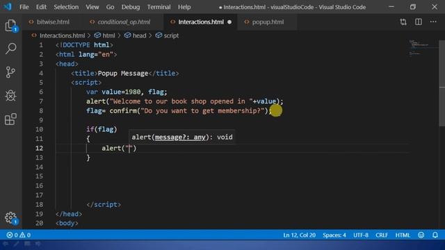 JavaScript Confirm Box in Tamil (JavaScript Course in Tamil) [Class - 17]