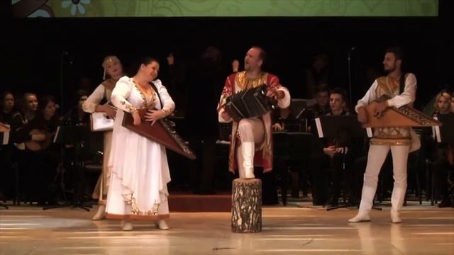 Саратовская гармонь с гуслями, черепашками и русским оркестром смотреть онлайн