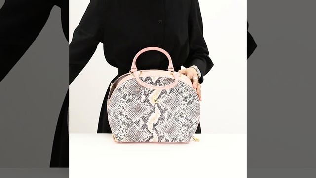 Классическая сумка Lucia Lombardi 930 pink python