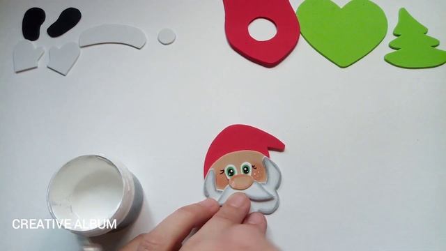 Bonbonniere "Santa Claus". Crafts from foamiran. смотреть онлайн