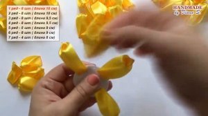 Цветы из лент. Новый лепесток. МК. Канзаши. / DIY. Kanzashi. Ribbon flowers. New petal.