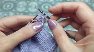 Вариант закрытия петель спицами с утолщенным краем без закручивания полотна.МК.