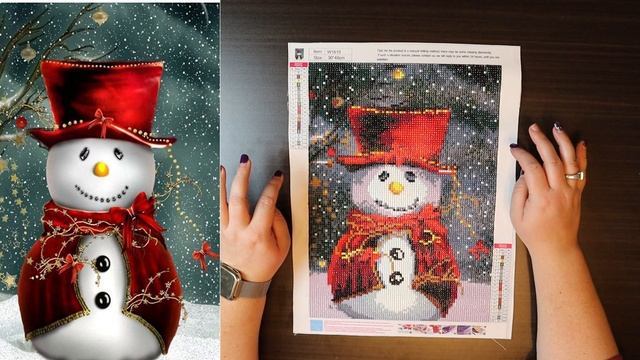 5D Diamond Painting Christmas Snowman Recap  Review Vlogmas 2020