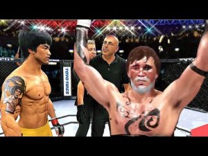 Bruce lee vs. One Eyed Viking (EA Sports UFC 4) immortal