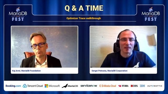 Optimizer Trace walkthrough Q&A - Sergei Petrunia - MariaDB Server Fest 2020 смотреть онлайн